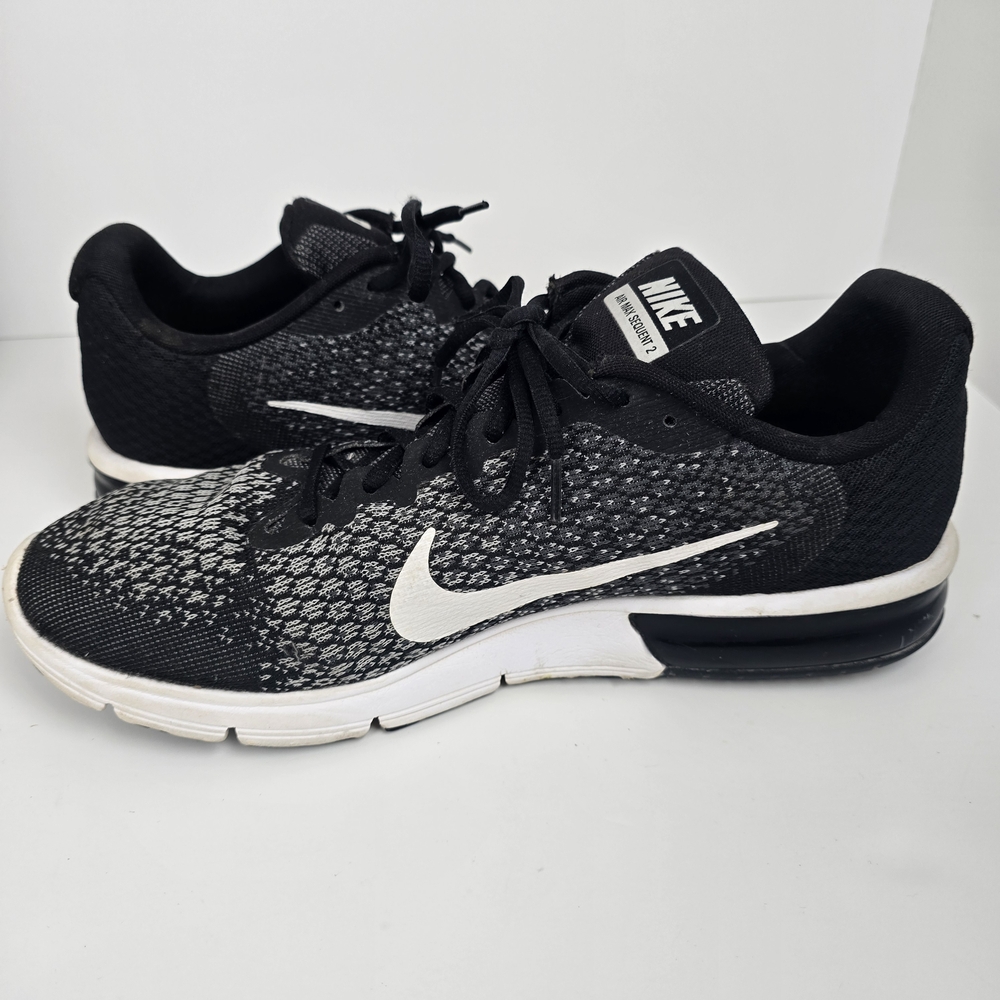 Nike Air Max Sequent 2 Black Running Shoes Sneakers Size 15